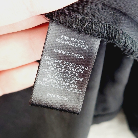 Express Black Belted Rayon Blend Trench Coat P6772 - Picture 8 of 9